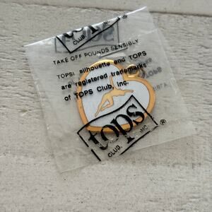 TOPS Dancing the Pounds Off Heart Shaped Dancer Charm Weightloss Vintage